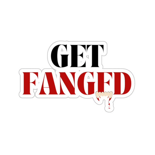 Get Fanged Red Stickers